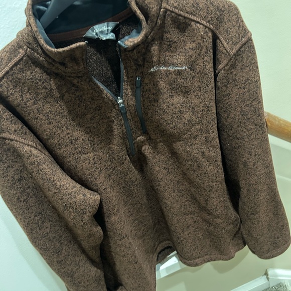 Edddie Bauer Quarter Zip Sweater Shirt 1/4 Zip Sweatshirt - Picture 8 of 8